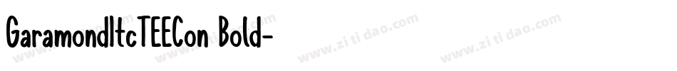 GaramondItcTEECon Bold字体转换
